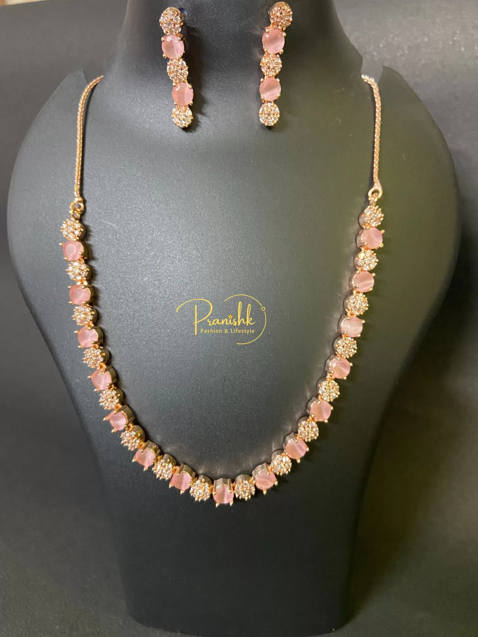 Pastel Color AD Necklace