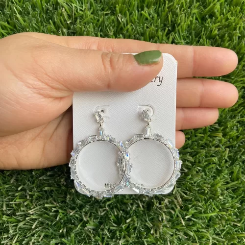 Crystal Circular Party Earrings